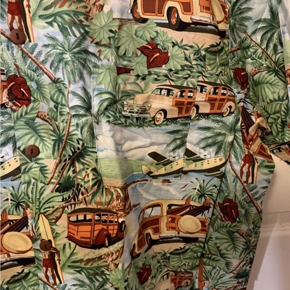 Cotton scrubs& co mens size 2XL Tropical Print Hawaiian Shirt - Picture 7 of 9